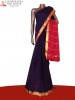 Classic Contrast Pure Mysore Crepe Silk Saree